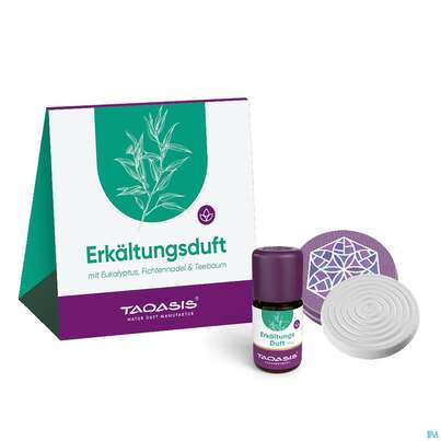 Sie sehen eine Packung Taoasis Duftset Erkaeltungsduft Bio 5ml 1st, Produktbild: 01 Taoasis Duftset Erkaeltungsduft Bio 5ml 1st, A-Nr.: 5384399 - 01