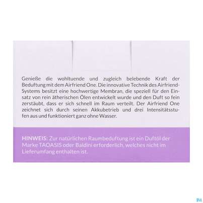 Sie sehen eine Packung Taoasis Baldini Airfriend/one Mint 1st, Produktbild: 03 Taoasis Baldini Airfriend/one Mint 1st, A-Nr.: 5904746 - 03