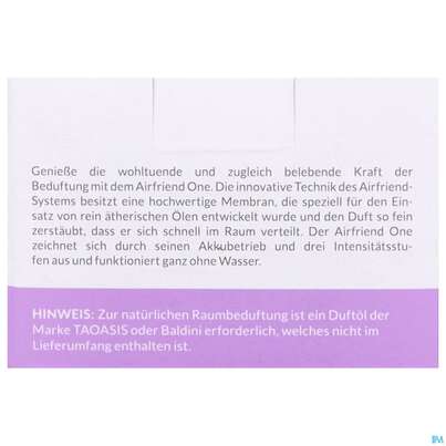 Sie sehen eine Packung Taoasis Baldini Airfriend/one Lila 1st, Produktbild: 03 Taoasis Baldini Airfriend/one Lila 1st, A-Nr.: 5904723 - 03