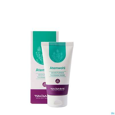 Sie sehen eine Packung Taoasis Atemwohl Thymiancreme 50ml, Produktbild: 01 Taoasis Atemwohl Thymiancreme 50ml, A-Nr.: 5908477 - 01