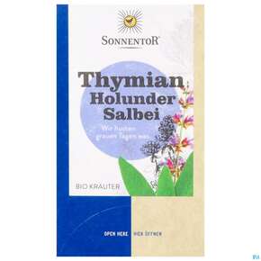 Sonnentor Aufgussbeutel/bio Thymian-holunder-salbei 02337 18st, A-Nr.: 5913159 - 01