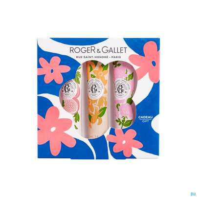 Sie sehen eine Packung Roger & Gallet Hand/creme Trio Relaxing Fleur De Fig +neroli +rose 1pk, Produktbild: 02 Roger & Gallet Hand/creme Trio Relaxing Fleur De Fig +neroli +rose 1pk, A-Nr.: 5954017 - 02