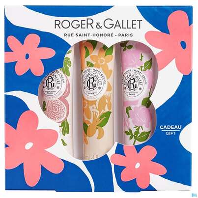 Sie sehen eine Packung Roger & Gallet Hand/creme Trio Relaxing Fleur De Fig +neroli +rose 1pk, Produktbild: 03 Roger & Gallet Hand/creme Trio Relaxing Fleur De Fig +neroli +rose 1pk, A-Nr.: 5954017 - 03