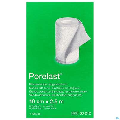 Pflasterbinden Porelast Laengselast.ungedehnt 2,5mx 10cm 1st, A-Nr.: 5026429 - 07