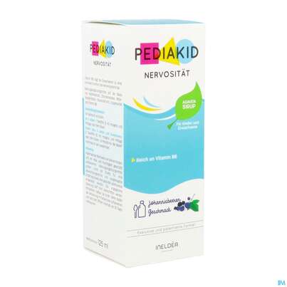 Sie sehen eine Packung Pediakid Nervositaet Ped06 125ml, Produktbild: 02 Pediakid Nervositaet Ped06 125ml, A-Nr.: 5735516 - 02