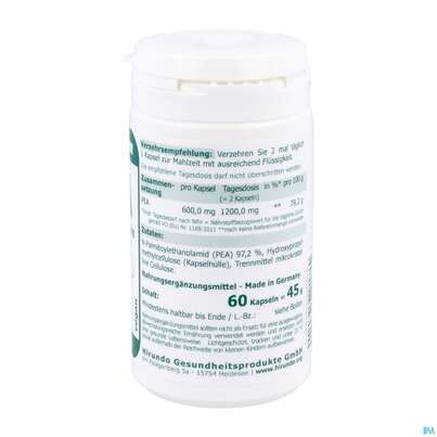 Sie sehen eine Packung Pea Kapseln 600mg 60st, Produktbild: 05 Pea Kapseln 600mg 60st, A-Nr.: 5761548 - 05