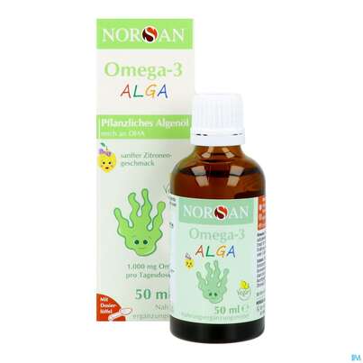 Omega -3 Norsan Oel/alga F Kinder Zitrone 50ml, A-Nr.: 5825969 - 12