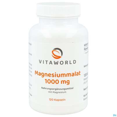 Magnesium Malat 1000mg Kapseln Elementar Vita World 120st, A-Nr.: 5608953 - 01
