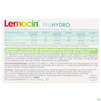 Lemocin Prohydro Lutschtabl 50st, A-Nr.: 5896739 - 03