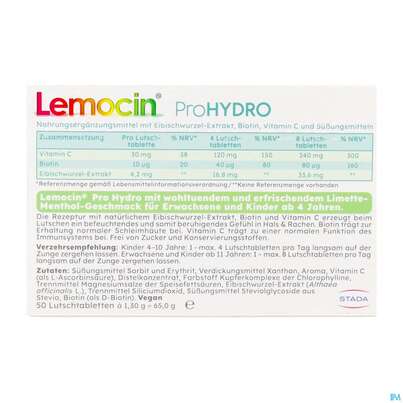 Lemocin Prohydro Lutschtabl 50st, A-Nr.: 5896739 - 05