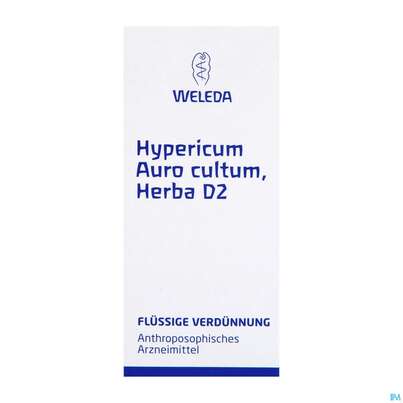 Sie sehen eine Packung Hypericum/auro Cultum Herba -weleda Dilution D 2 50ml, Produktbild: 03 Hypericum/auro Cultum Herba -weleda Dilution D 2 50ml, A-Nr.: 1461878 - 03