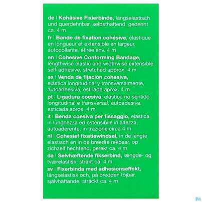 Sie sehen eine Packung Fixierbinden Mollelast Haft Weiss 4mx 8cm 1st, Produktbild: 05 Fixierbinden Mollelast Haft Weiss 4mx 8cm 1st, A-Nr.: 1767666 - 05