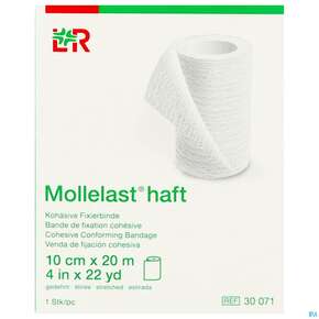 Fixierbinden Mollelast Haft Weiss 20mx 10cm 1st, A-Nr.: 1767726 - 01