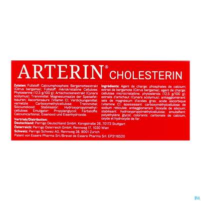 Arterin Tabl Cholesterin Bergamotte/pflanzlich 50000 90st, A-Nr.: 5803057 - 04
