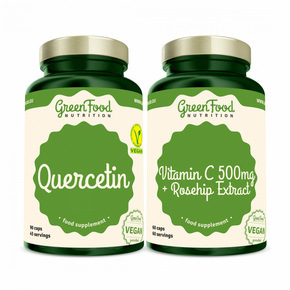 GreenFood Nutrition Quercetin 90 Kapseln + Vitamin C 500mg 60 Kapseln, A-Nr.: 5833874 - 01