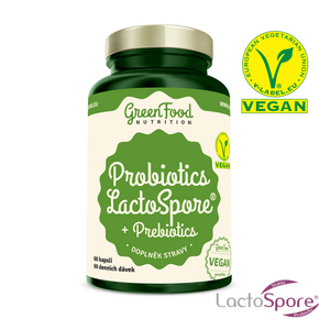 GreenFood Nutrition Probiotika LactoSpore® + Prebiotics 60 Kapseln, A-Nr.: 5634850 - 01