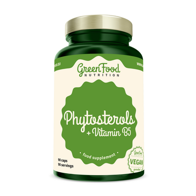 Sie sehen eine Packung GreenFood Nutrition Phytosterole 90 Kapseln, Produktbild: 01 GreenFood Nutrition Phytosterole 90 Kapseln, A-Nr.: 6004039 - 01