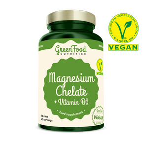 GreenFood Nutrition Magnesium Chelate + Vitamin B6 90 Kapseln, A-Nr.: 5634548 - 01