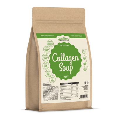 Sie sehen eine Packung GreenFood Nutrition Collagen Suppe Beef 200 G, Produktbild: 01 GreenFood Nutrition Collagen Suppe Beef 200 G, A-Nr.: 5633916 - 01