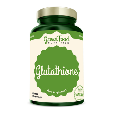 Sie sehen eine Packung GreenFood Nutrition Glutathion 60 Kapseln, Produktbild: 01 GreenFood Nutrition Glutathion 60 Kapseln, A-Nr.: 5634614 - 01