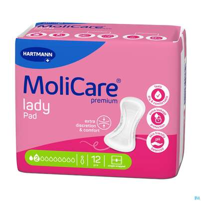 Inkontinenz Molicare Premium/lady Pad Tropfen 2 P12 12st, A-Nr.: 5933995 - 01