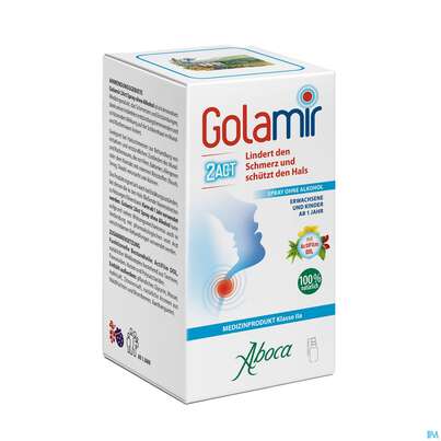 Aboca Golamir 2act Spray Ohne Alkohol Halsschmerzen Ab 1jahr 30ml, A-Nr.: 5571894 - 03