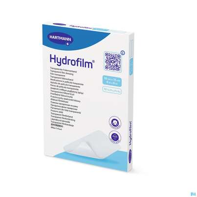 Sie sehen eine Packung Wundverband Hydrofilm 10x 15cm 10st, Produktbild: 06 Wundverband Hydrofilm 10x 15cm 10st, A-Nr.: 1657765 - 06