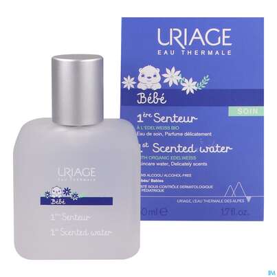 Sie sehen eine Packung Uriage Baby Duftendes Wasser 50ml, Produktbild: 11 Uriage Baby Duftendes Wasser 50ml, A-Nr.: 5617544 - 11