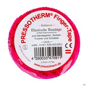 Tape Pressotherm/finger-tape Flexibel Kohaesive 2,5cmx 4,5m Pink 1st, A-Nr.: 4250952 - 01