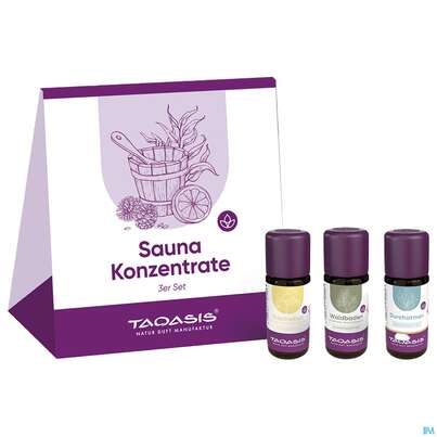 Sie sehen eine Packung Taoasis Saunakonzentrat Set 3x10m 1pk, Produktbild: 02 Taoasis Saunakonzentrat Set 3x10m 1pk, A-Nr.: 5998374 - 02