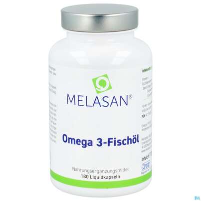 Sie sehen eine Packung Omega -3 Fischoel Kapseln Melasan 500mg 180st, Produktbild: 02 Omega -3 Fischoel Kapseln Melasan 500mg 180st, A-Nr.: 2796204 - 02