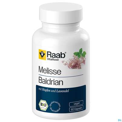 Sie sehen eine Packung Melisse -baldrian/kapseln Bio Raab 60st, Produktbild: 02 Melisse -baldrian/kapseln Bio Raab 60st, A-Nr.: 5871521 - 02