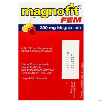 Magnofit Fem 300mg Stick 30st, A-Nr.: 5833503 - 07