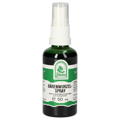 Sie sehen eine Packung BAERENWURZEL SPRAY 50 ML, Produktbild: 01 BAERENWURZEL SPRAY 50 ML, A-Nr.: 4276472 - 01