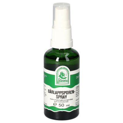Sie sehen eine Packung BAERLAPPSPOREN SPRAY 50 ML, Produktbild: 01 BAERLAPPSPOREN SPRAY 50 ML, A-Nr.: 4485744 - 01