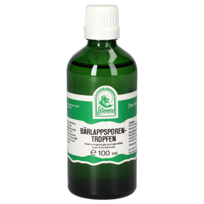 Sie sehen eine Packung BAERLAPPSPOREN TROPFEN 100 ML, Produktbild: 01 BAERLAPPSPOREN TROPFEN 100 ML, A-Nr.: 4485767 - 01