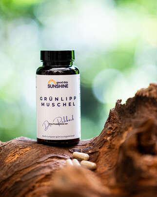Sie sehen eine Packung Good Day Sunshine – Grünlippmuschel Kapseln – 90 Tage, Produktbild: 03 Good Day Sunshine – Grünlippmuschel Kapseln – 90 Tage, A-Nr.: 5959115 - 03