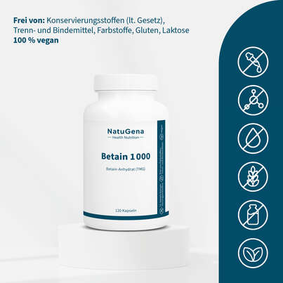 NatuGena Betain 1000 Kapseln, A-Nr.: 5989814 - 03