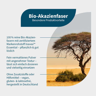 Sie sehen eine Packung NatuGena Bio-Akazienfaser Pulver, Produktbild: 02 NatuGena Bio-Akazienfaser Pulver, A-Nr.: 6011826 - 02