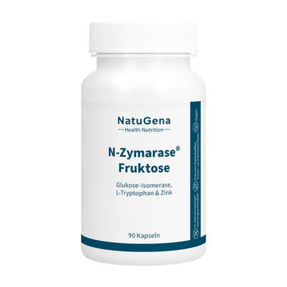 Sie sehen eine Packung NatuGena N-Zymarase® Fruktose Kapseln, Produktbild: 01 NatuGena N-Zymarase® Fruktose Kapseln, A-Nr.: 5990013 - 01