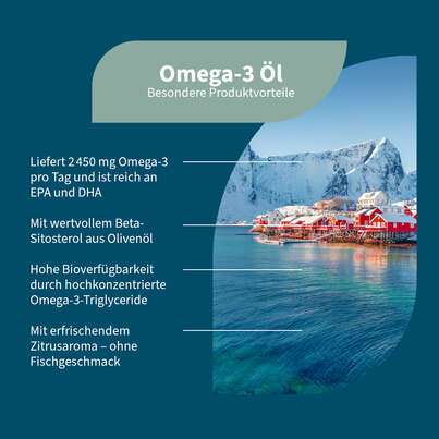 Sie sehen eine Packung NatuGena Omega-3 Nat.Fischöl 2450 mg Orangen-Zitronenaroma, Produktbild: 02 NatuGena Omega-3 Nat.Fischöl 2450 mg Orangen-Zitronenaroma, A-Nr.: 6011938 - 02