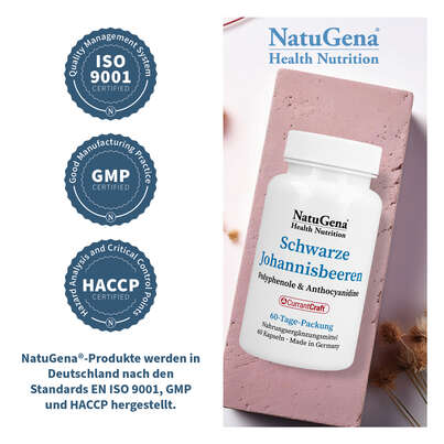 NatuGena Schwarze Johannisbeeren Kapseln, A-Nr.: 5989777 - 06