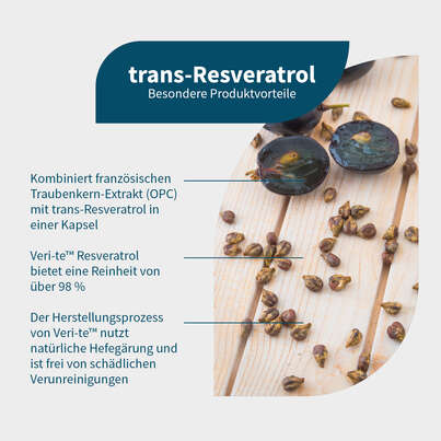 Sie sehen eine Packung NatuGena trans-Reveratrol Kapseln, Produktbild: 02 NatuGena trans-Reveratrol Kapseln, A-Nr.: 6011996 - 02