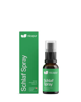 Sie sehen eine Packung nicapur Schlaf Spray, Produktbild: 01 nicapur Schlaf Spray, A-Nr.: 5205528 - 01