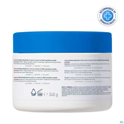 Sie sehen eine Packung Cerave Intensive Feuchtigkeits- Creme 340g, Produktbild: 05 Cerave Intensive Feuchtigkeits- Creme 340g, A-Nr.: 5983987 - 05