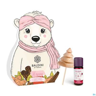 Sie sehen eine Packung Taoasis Baldini Eisbaer Weihnachtduftset Mit Happy Christmas 1st, Produktbild: 01 Taoasis Baldini Eisbaer Weihnachtduftset Mit Happy Christmas 1st, A-Nr.: 5981623 - 01