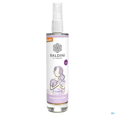 Sie sehen eine Packung Taoasis Baldini Raumspray Bio Dankeschoen 50ml, Produktbild: 02 Taoasis Baldini Raumspray Bio Dankeschoen 50ml, A-Nr.: 5741250 - 02