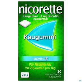 Nicorette Kaugummi Z Raucherentw Icemint 2mg 30st, A-Nr.: 3904222 - 01
