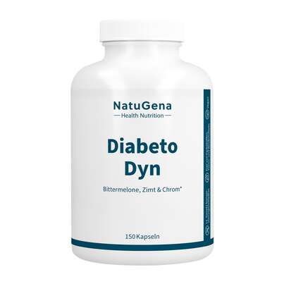 Sie sehen eine Packung NatuGena DiabetoDyn Kapseln, Produktbild: 01 NatuGena DiabetoDyn Kapseln, A-Nr.: 5699134 - 01