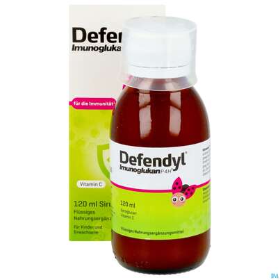 Sie sehen eine Packung Defendyl Imunoglukan Sirup 120ml, Produktbild: 07 Defendyl Imunoglukan Sirup 120ml, A-Nr.: 4023593 - 07